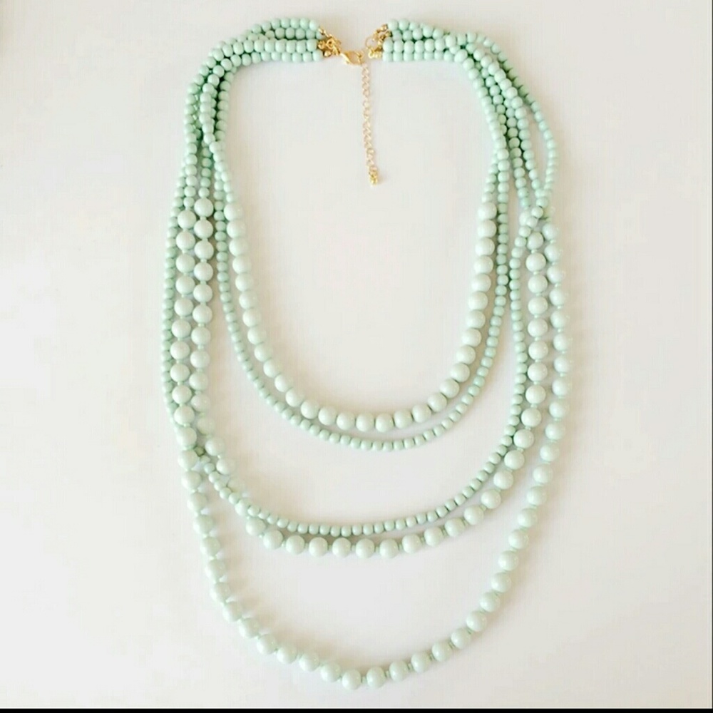women's mint beaded necklace [106]